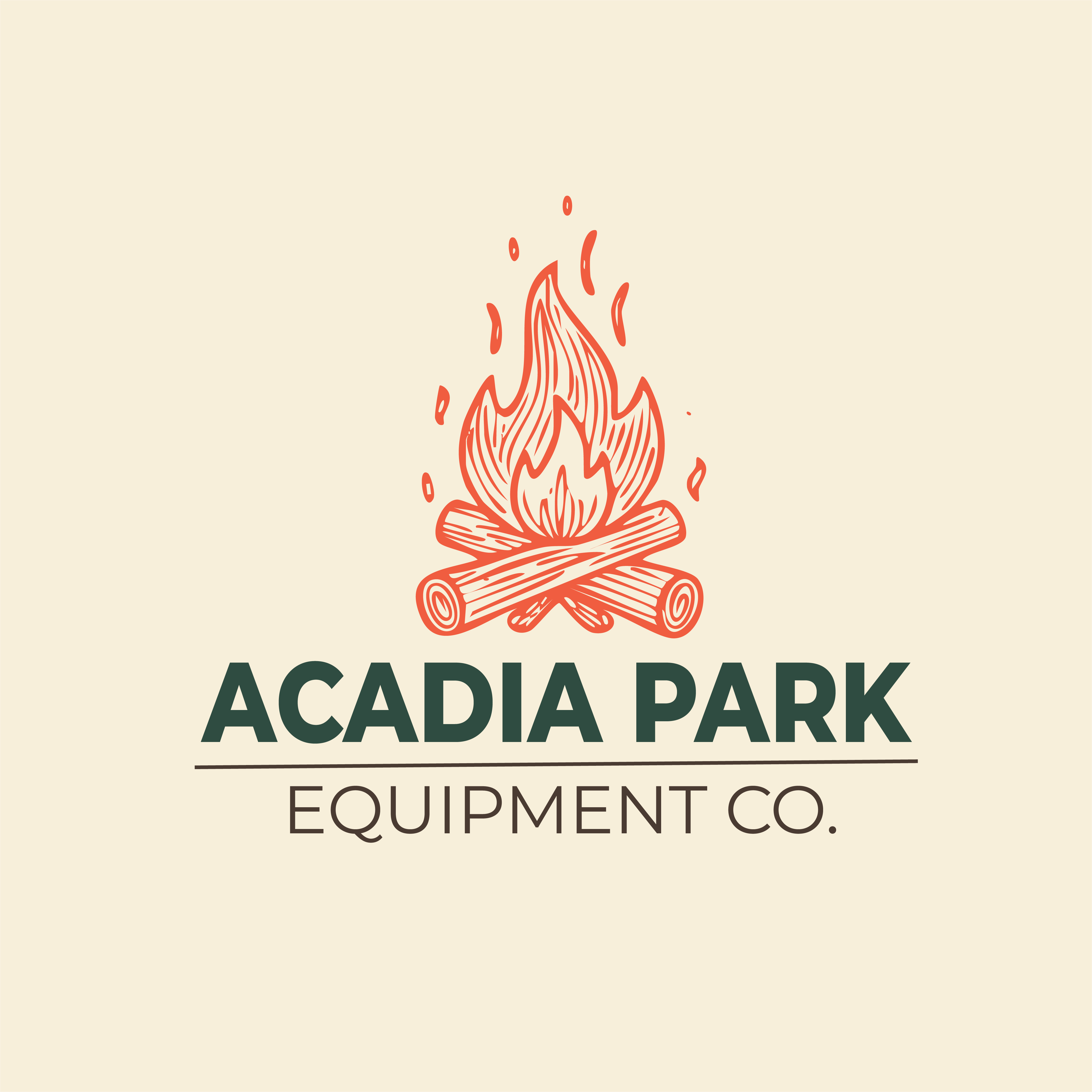 Campfire logo graphic on a cream background.